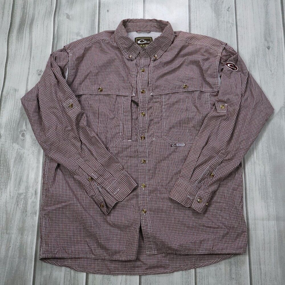Drake Waterfowl Wingshooter's Long Sleeve Button Down Shirt